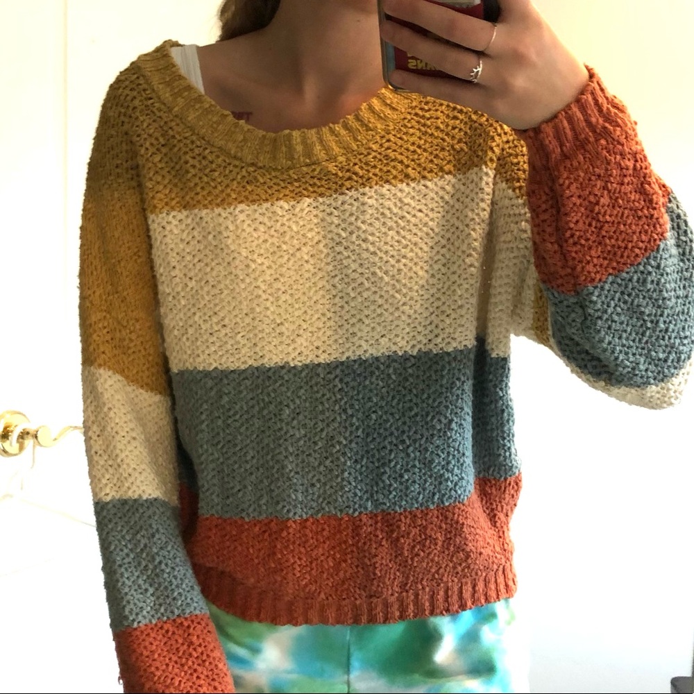 OLIVE LYNN STRIPED SWEATER
